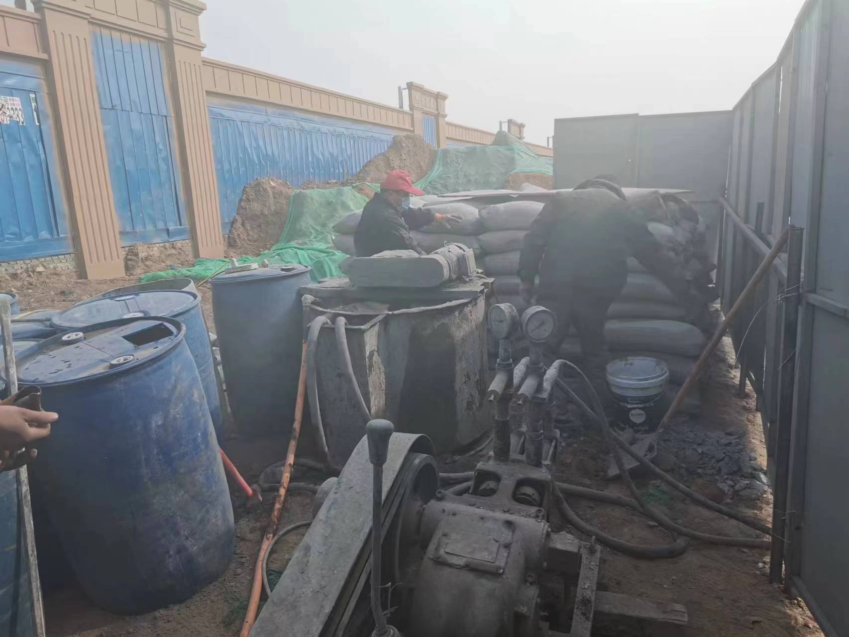 侨乡街道开发区地基沉降注浆加固